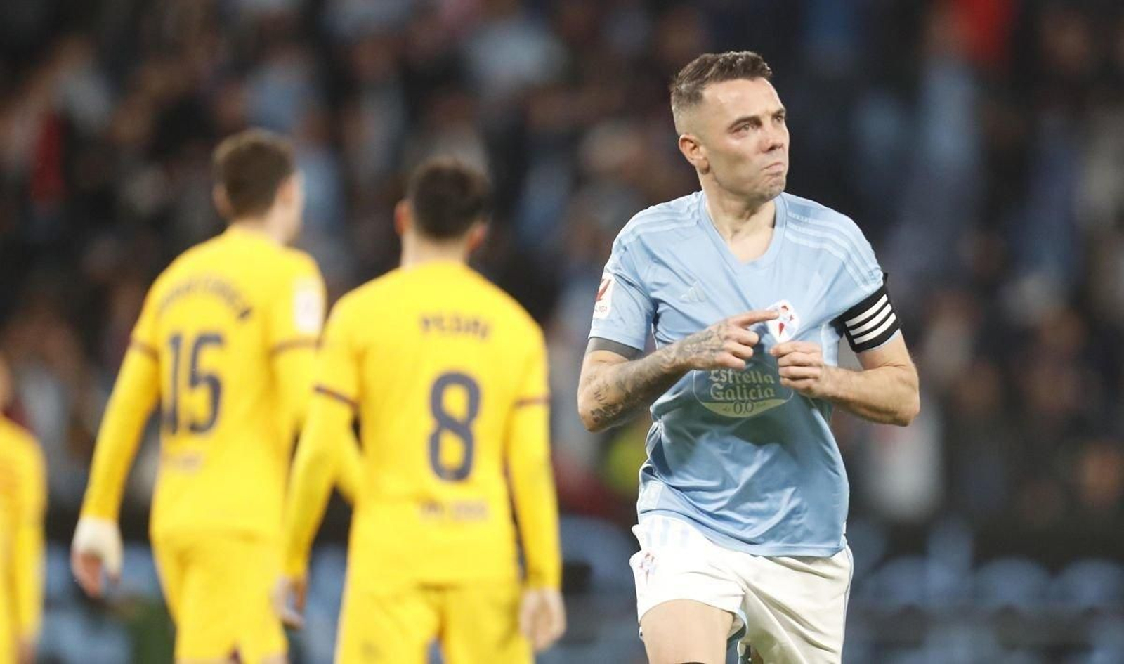 Iago Aspas en el Celta- Barça.