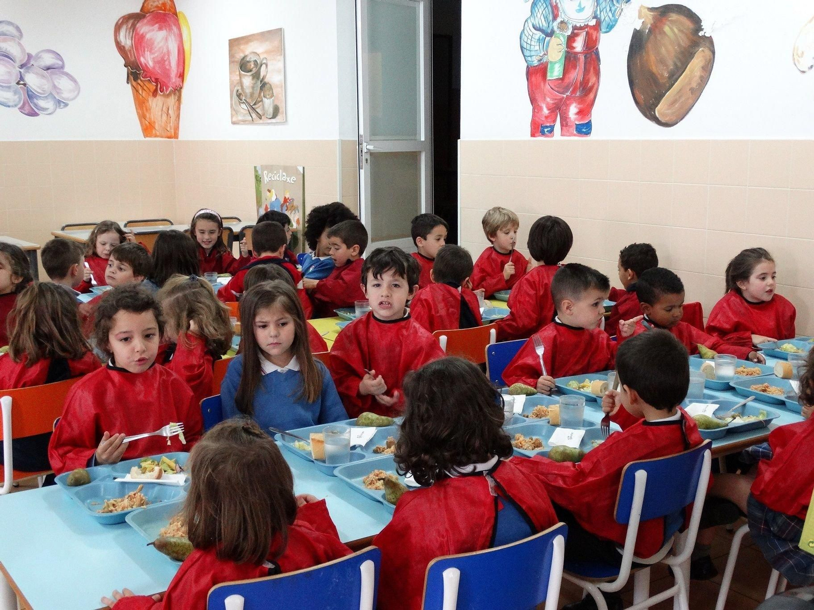 Un comedor escolar vigués.