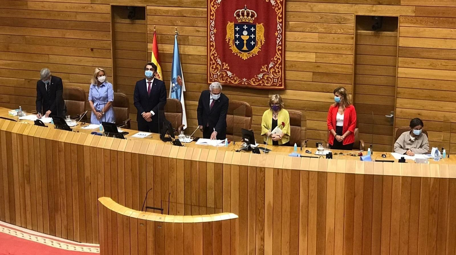 Imagen de los miembros de la Mesa del Parlamento para la XI Legislatura