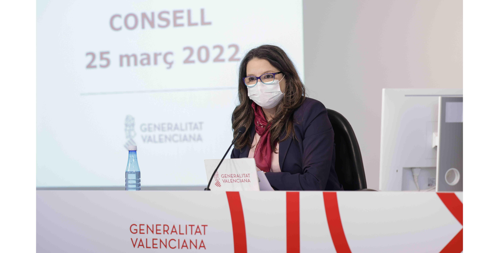 La vicepresidenta y portavoz del Consell, Mónica Oltra