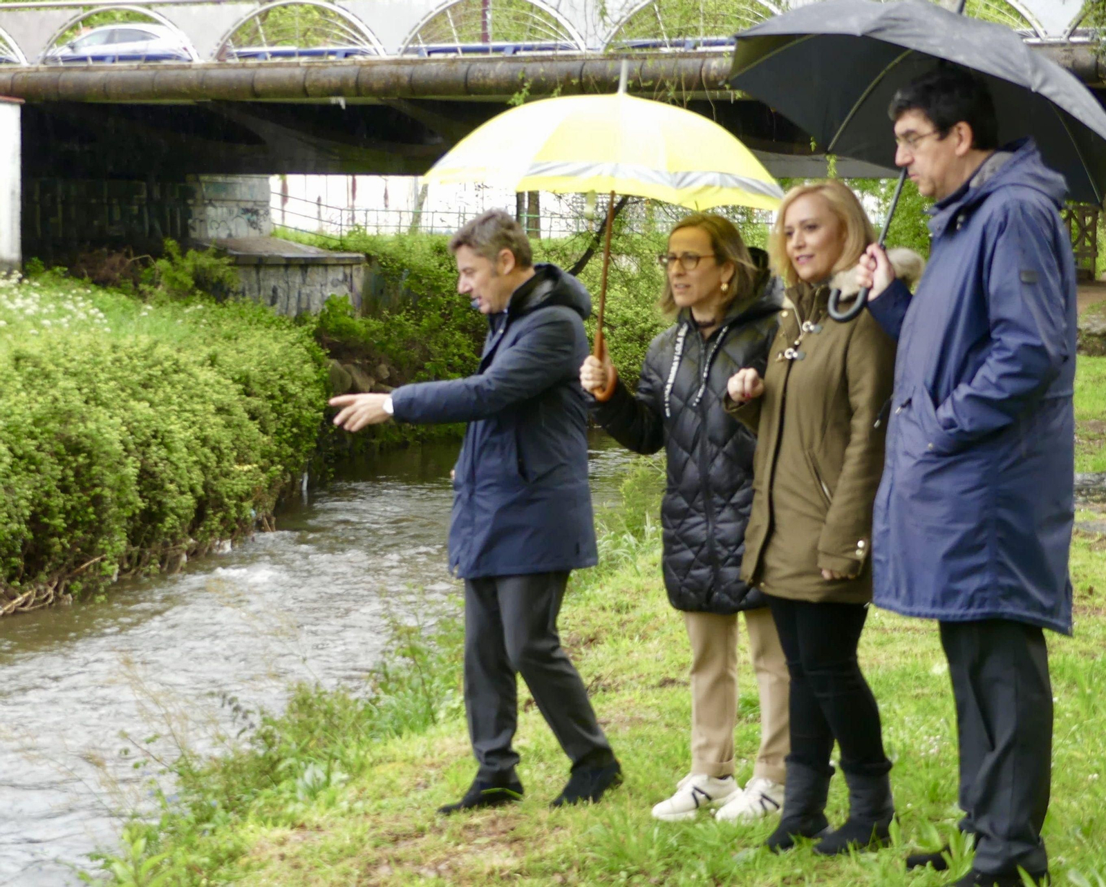 Fidalgo, Vázquez, Muñoz y López-Chaves, ayer en el Lagares.
