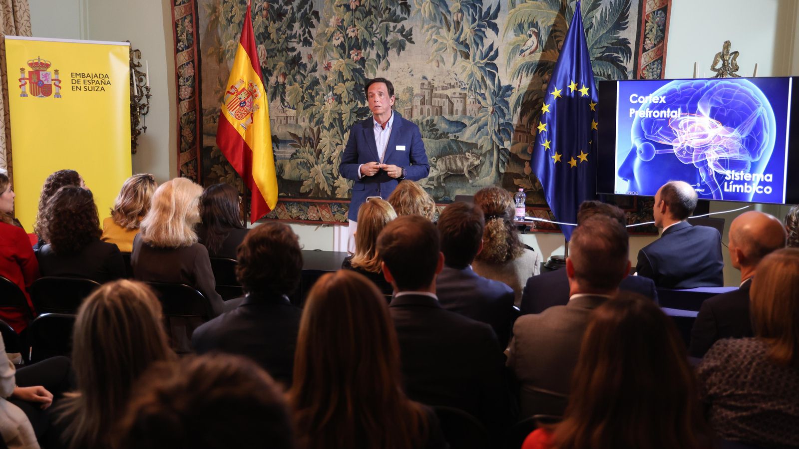 Juanjo Marín durante su exposición