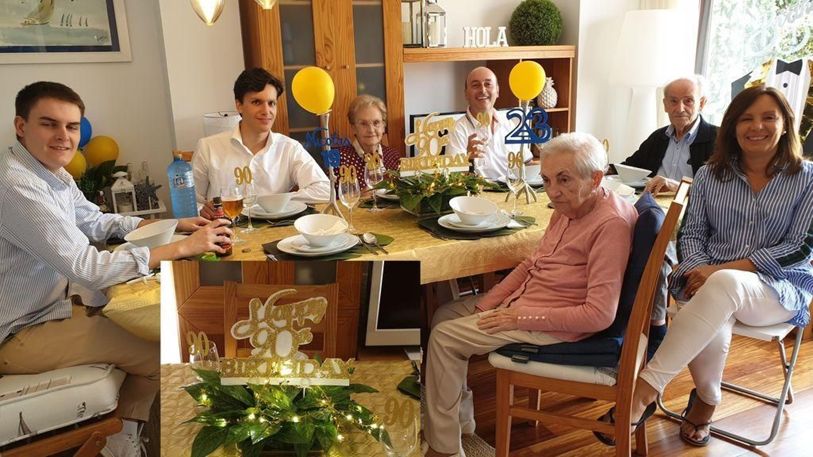 La fiesta de cumpleaños celebrada hace unos días con parte de la  familia.