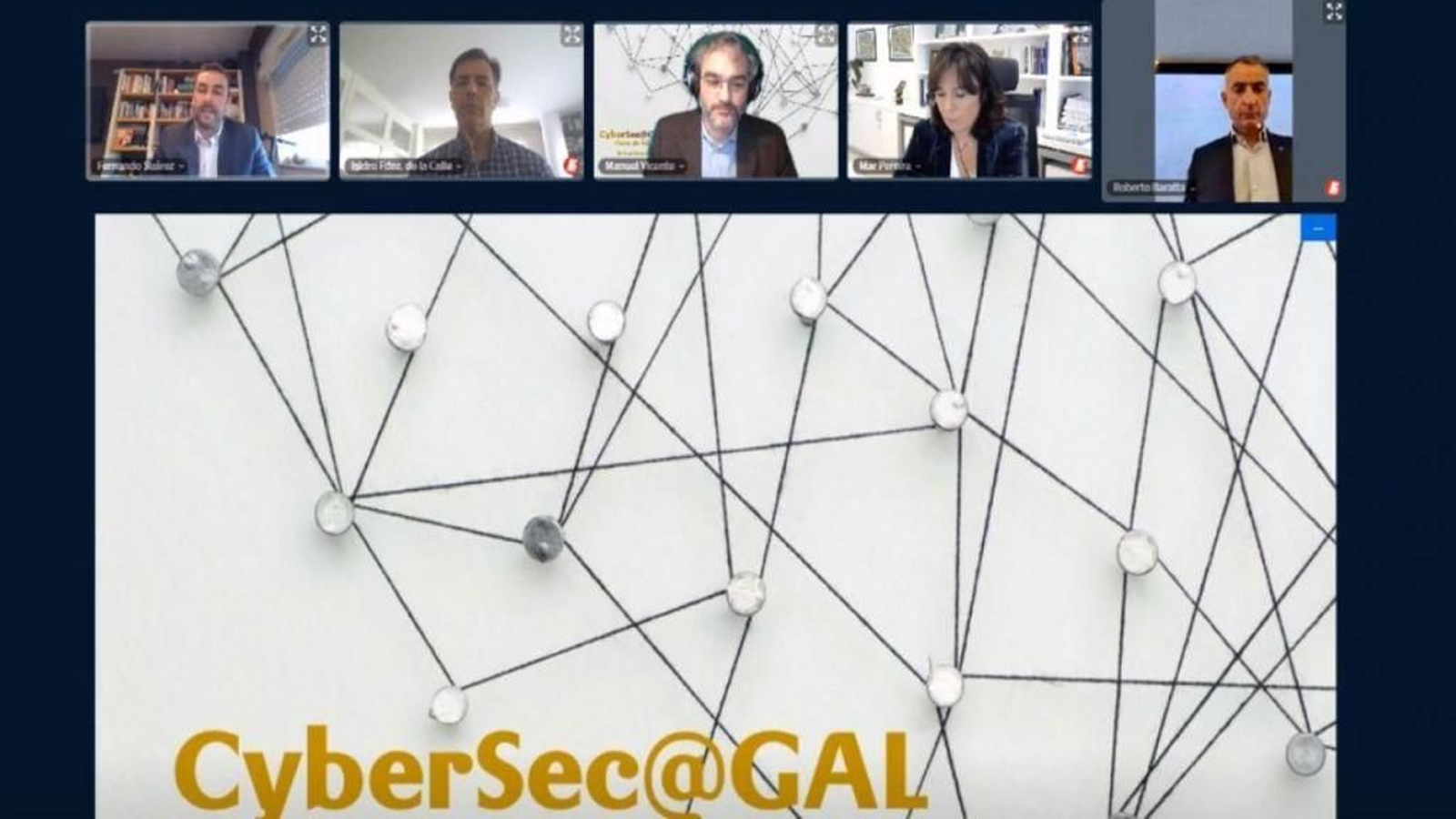 Un momento de la última jornada, telemática.