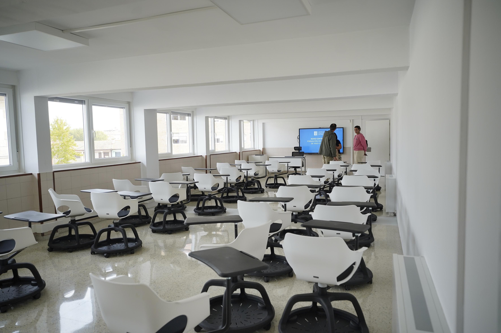 Aula del nuevo centro de formación docente de Vigo.