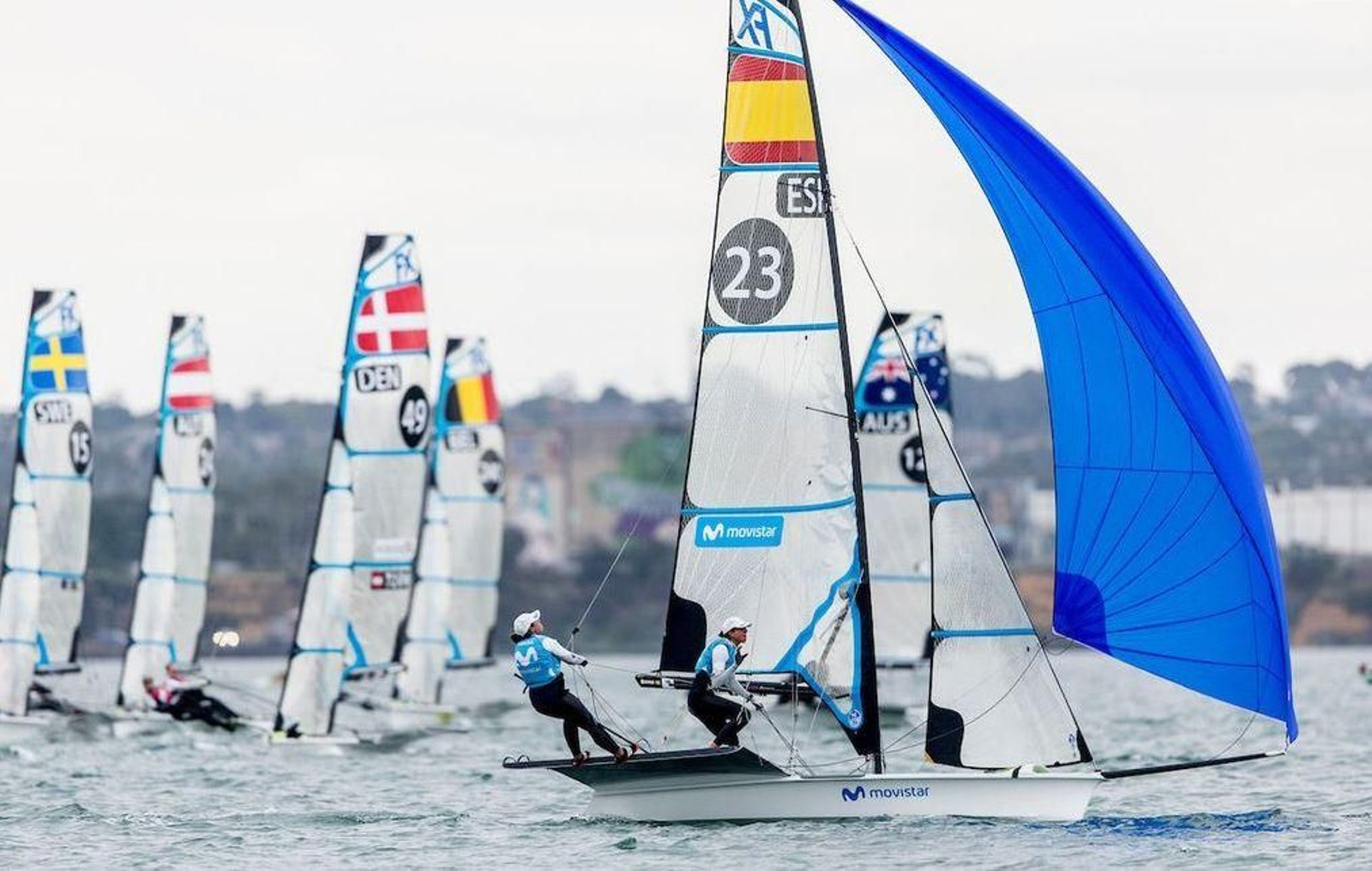 49er, 49erFX, Nacra 17 World Championships, Geelong , Australia 2020 © Pedro Martinez / Sailing Energy 11 February, 2020.
