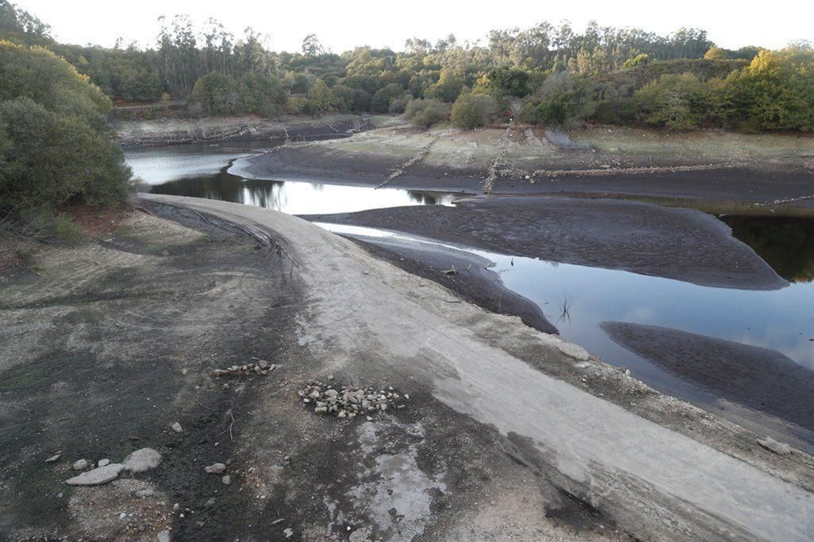 Así estaba Eiras en la gran crisis de 2017: apareció incluso una aldea anegada.