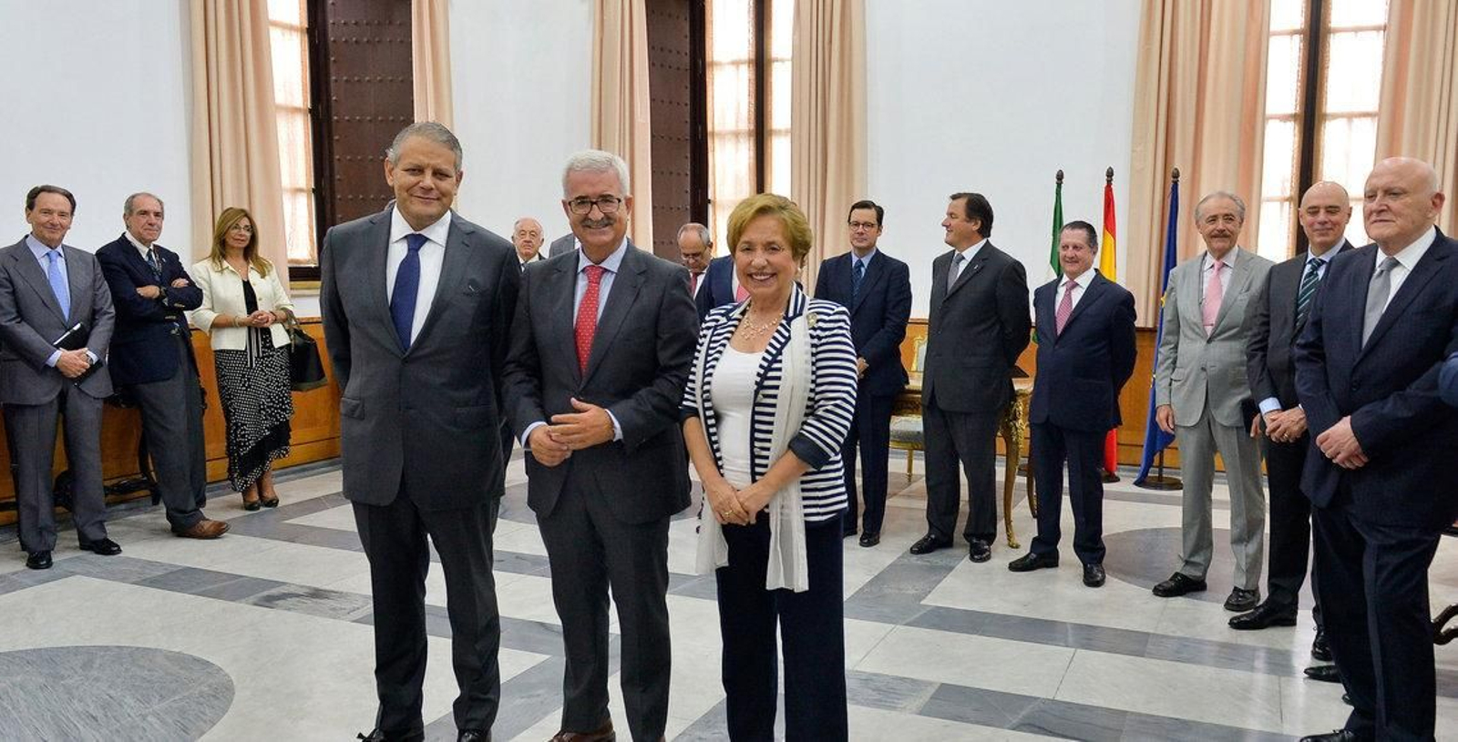 iménez Barrios durante la recepción al Consejo de Administración de BBVA