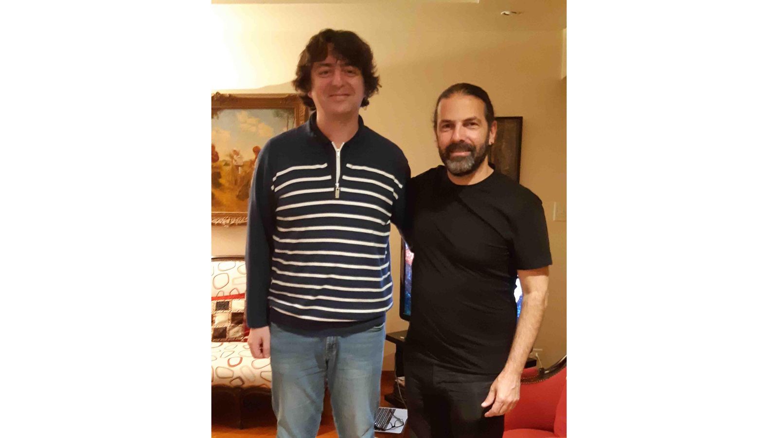 Carlos Brandeiro con José Edelstei