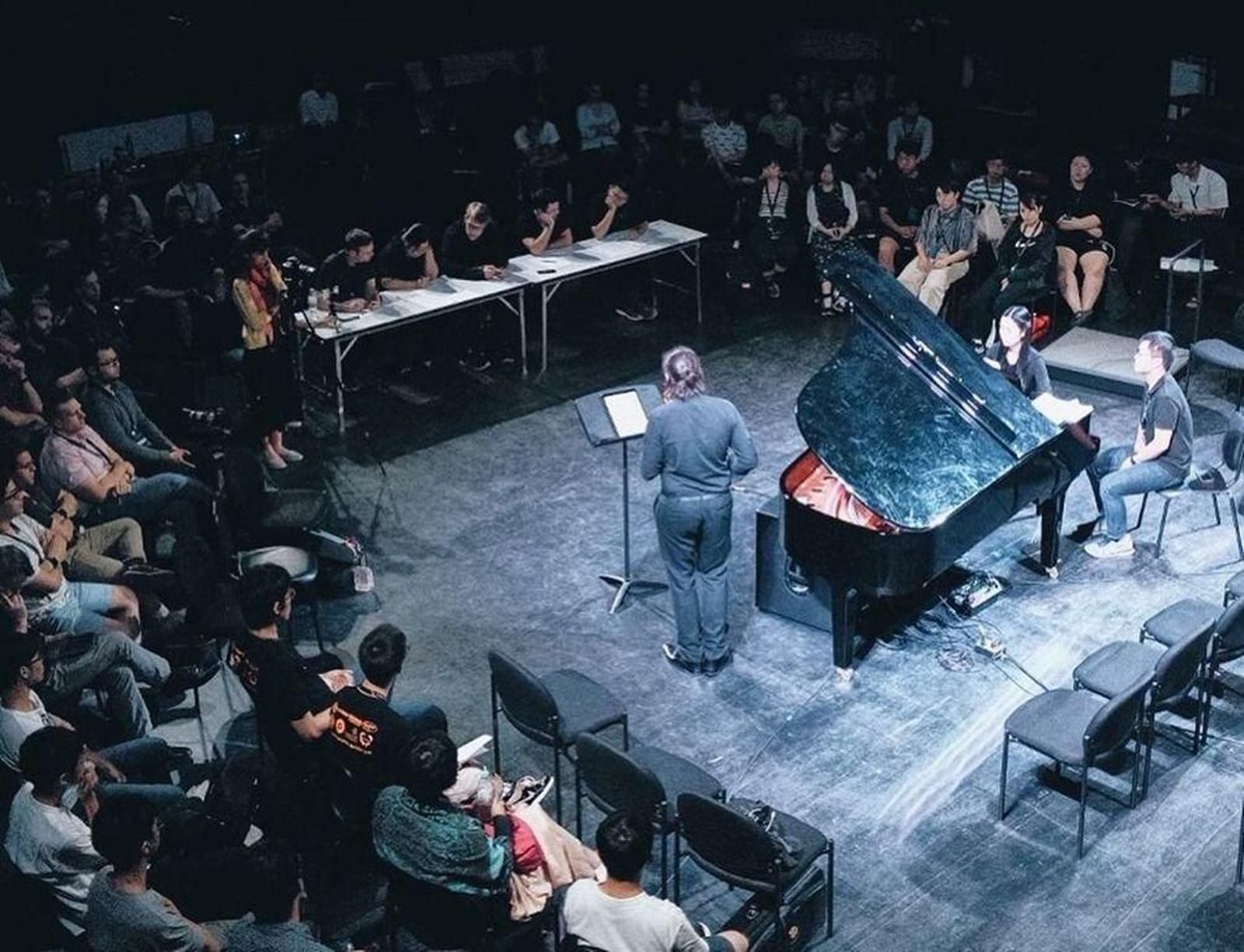 Las pruebas del concurso de Tailandia donde ayer, Soutullo recibió el segundo premio por “Sonata de saxo”.