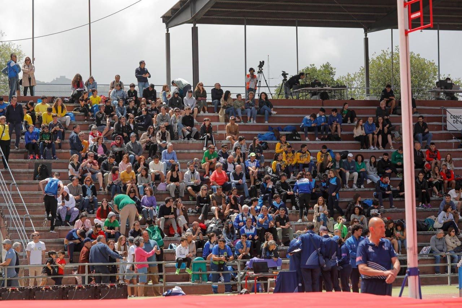 Campeonato Gallego de atletismo, en la pista de Balaídos.