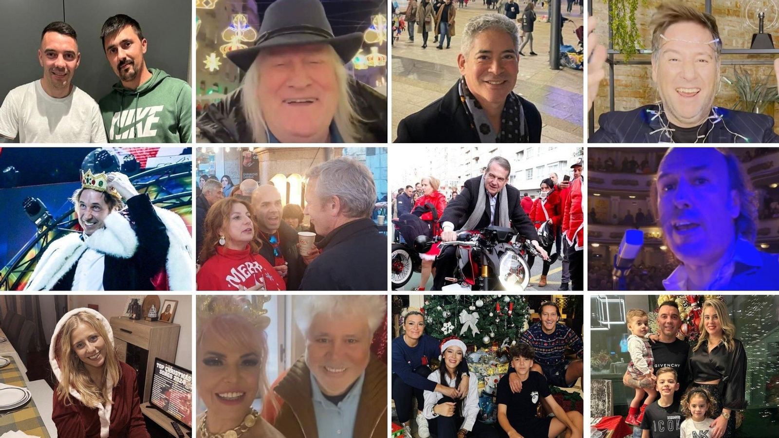 Las celebridades celebran Navidad.