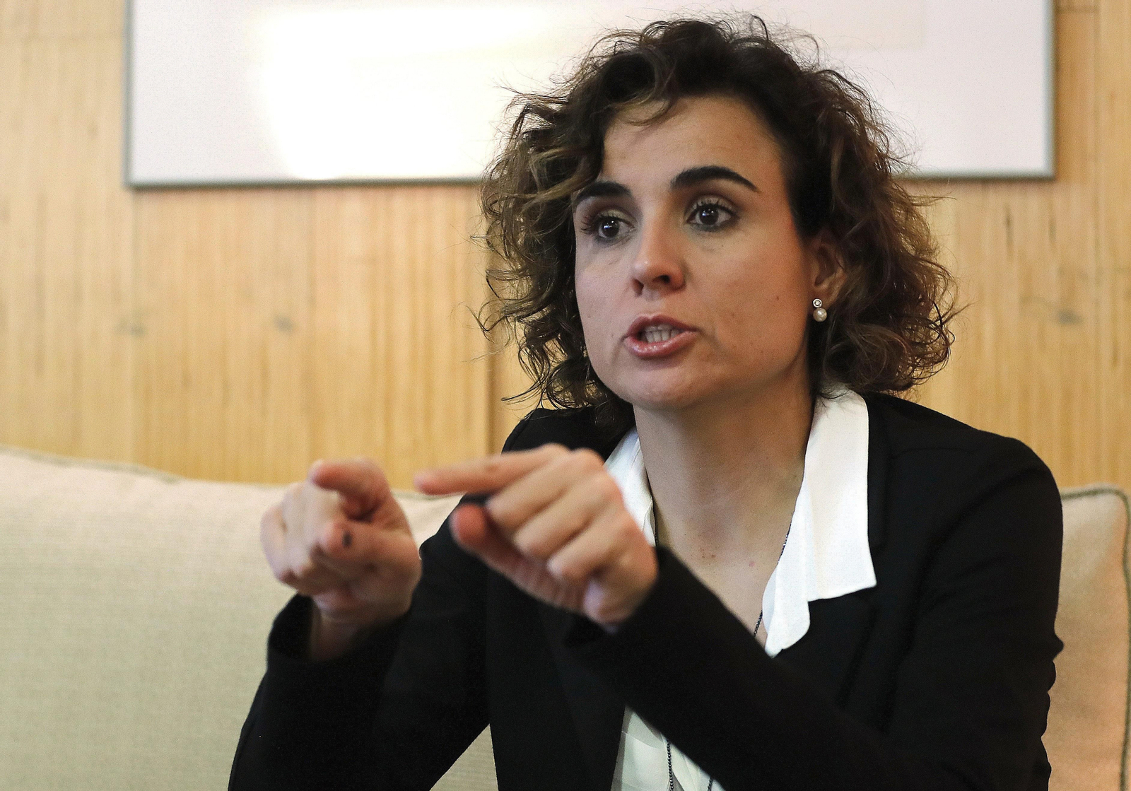 Montserrat, durante una entrevista en la sede del Ministerio de Sanidad.