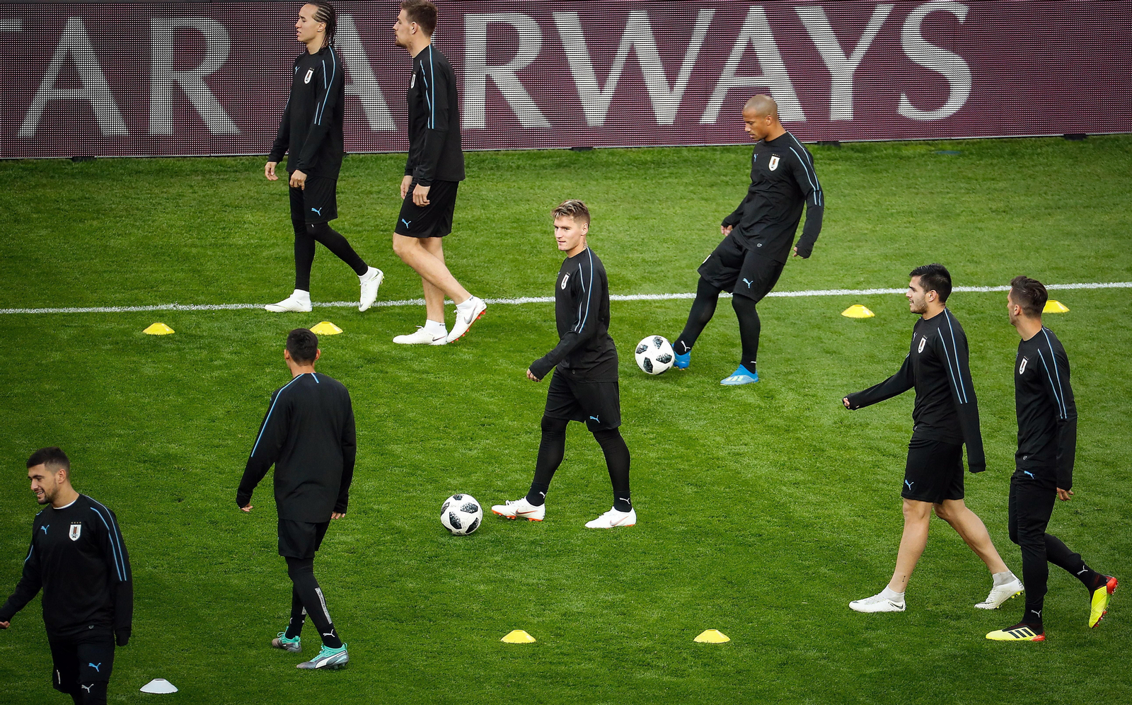 El céltico Maxi Gómez, ayer.