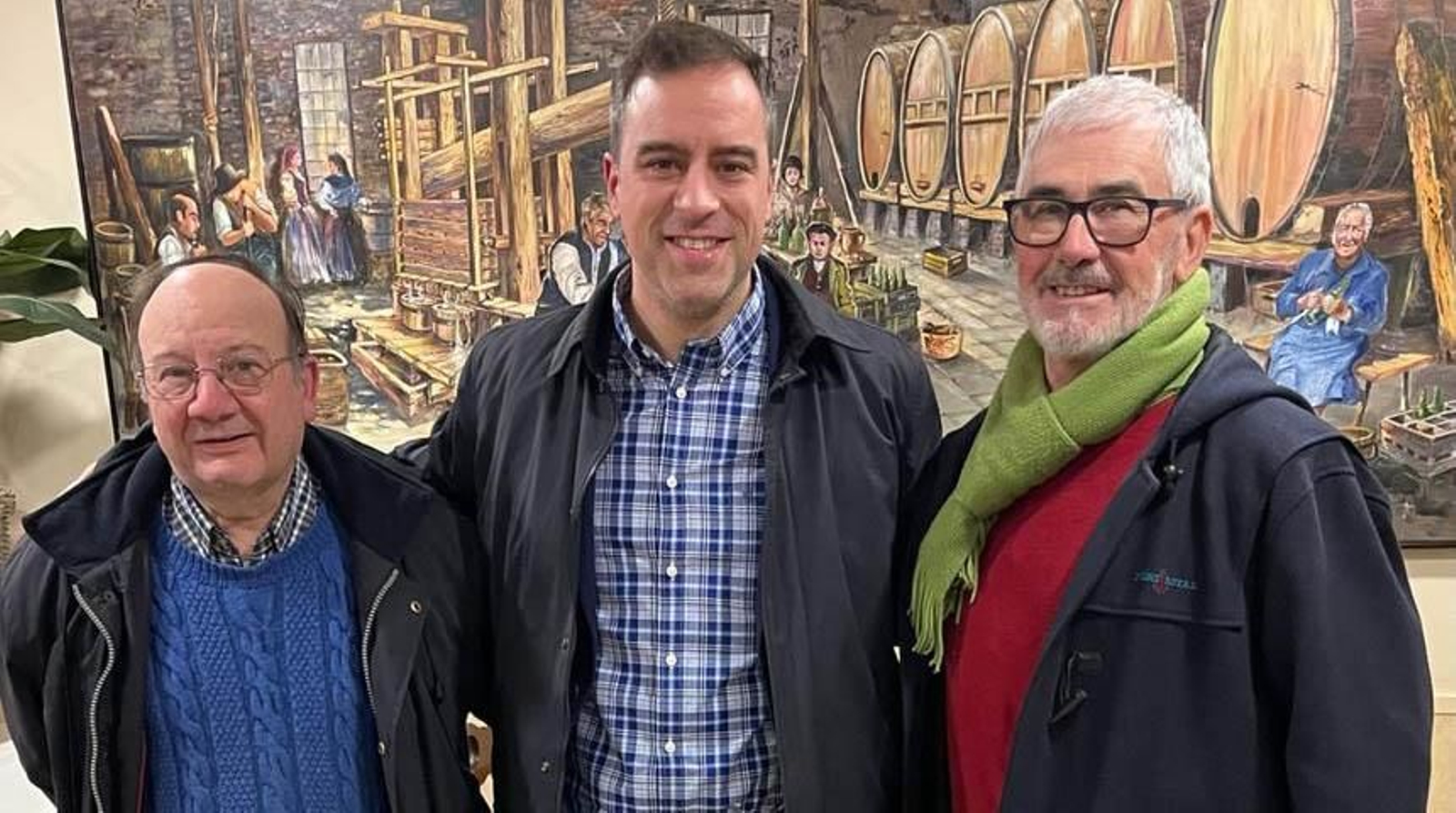 El director general de Emigración de Asturias, Olmo Ron, en el Centro Asturiano de Barcelona