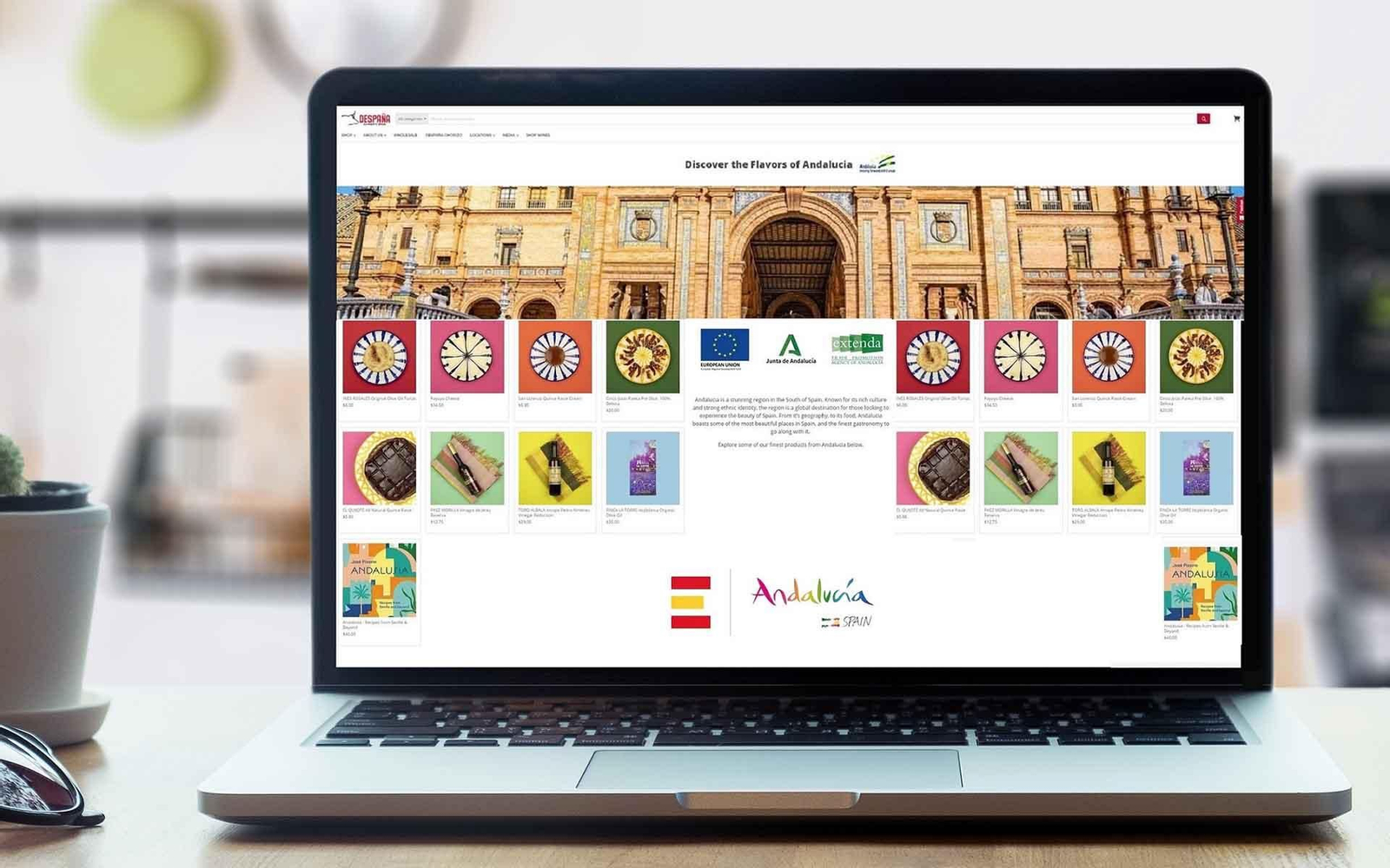 Andalucía Extenda Estados Unidos web