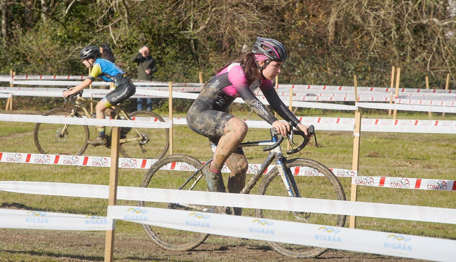 Mulleres na Copa Galicia de ciclocross en Nigrán.