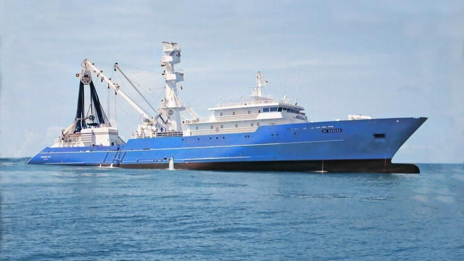 El atunero “Ría de Aldán”, de la pesquera viguesa Wofco.