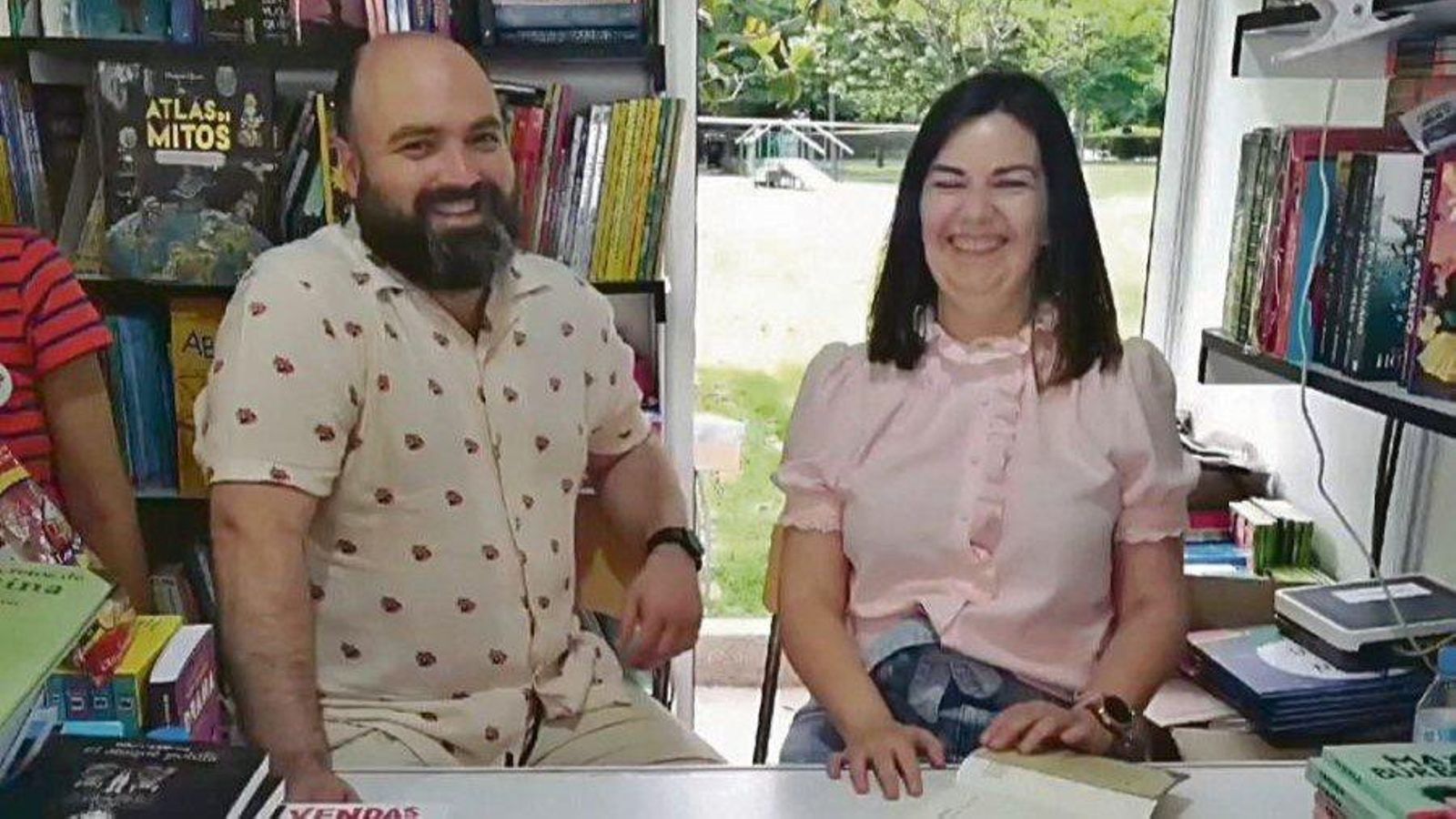 Miguel Ángel López, El Hematocrítico, y Ledicia Costas.