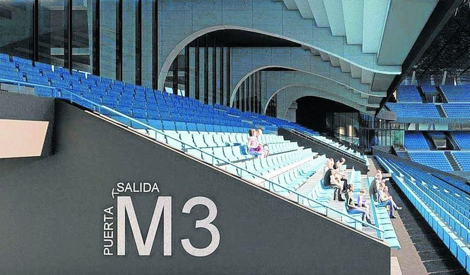 El proyecto de la nueva grada de Marcador es ambicioso.