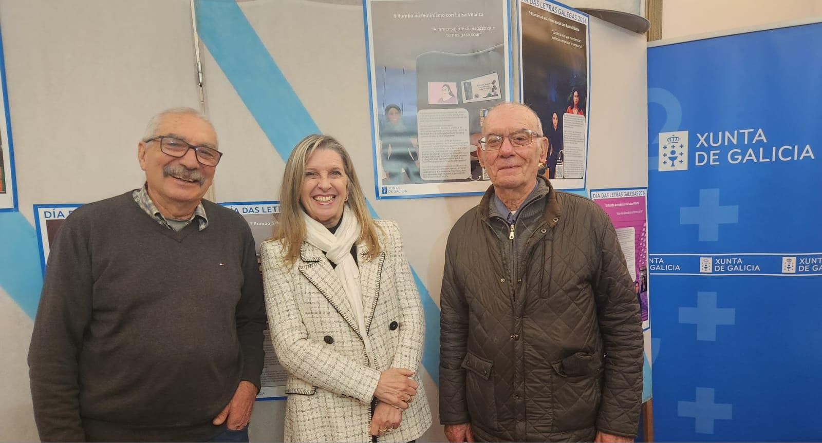 La delegada de la Xunta , Elvira Domínguez, participó con la comunidad gallega en los actos conmemorativos del Día das Letras Galegas.