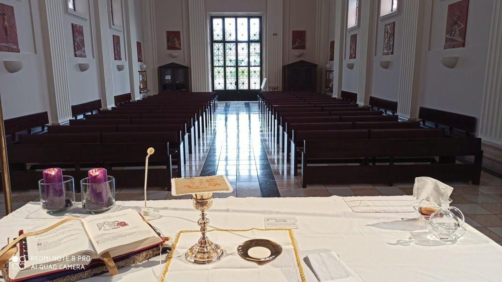 La misa de la iglesia de la Soledad oficiada el pasado día 19 demarzo.