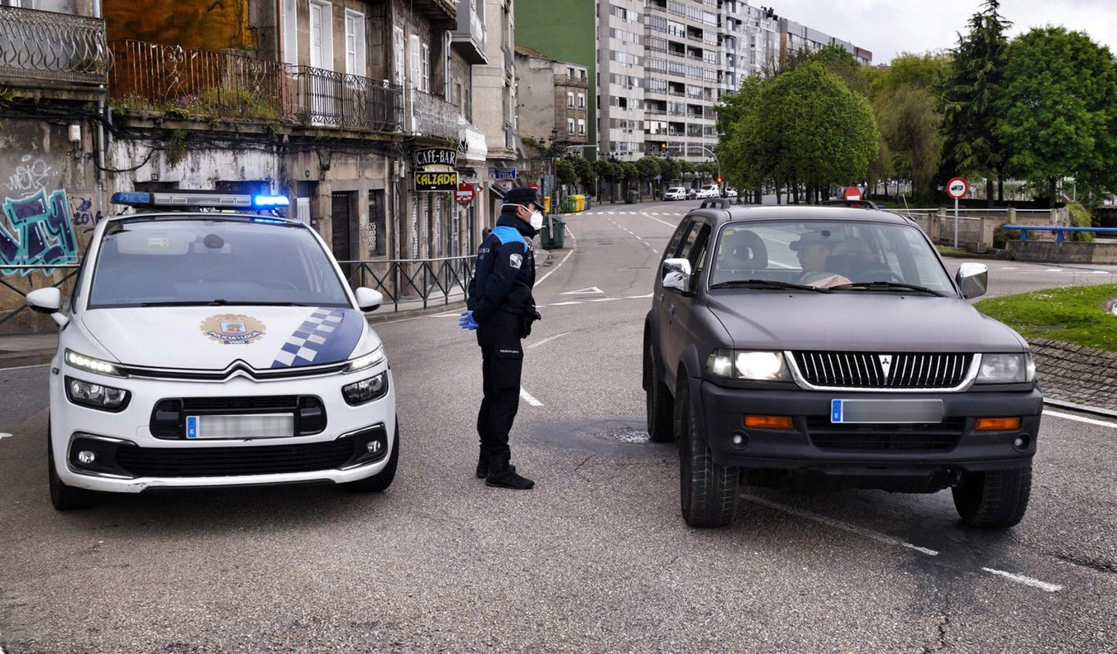 Un control de la Policía Local en vigo