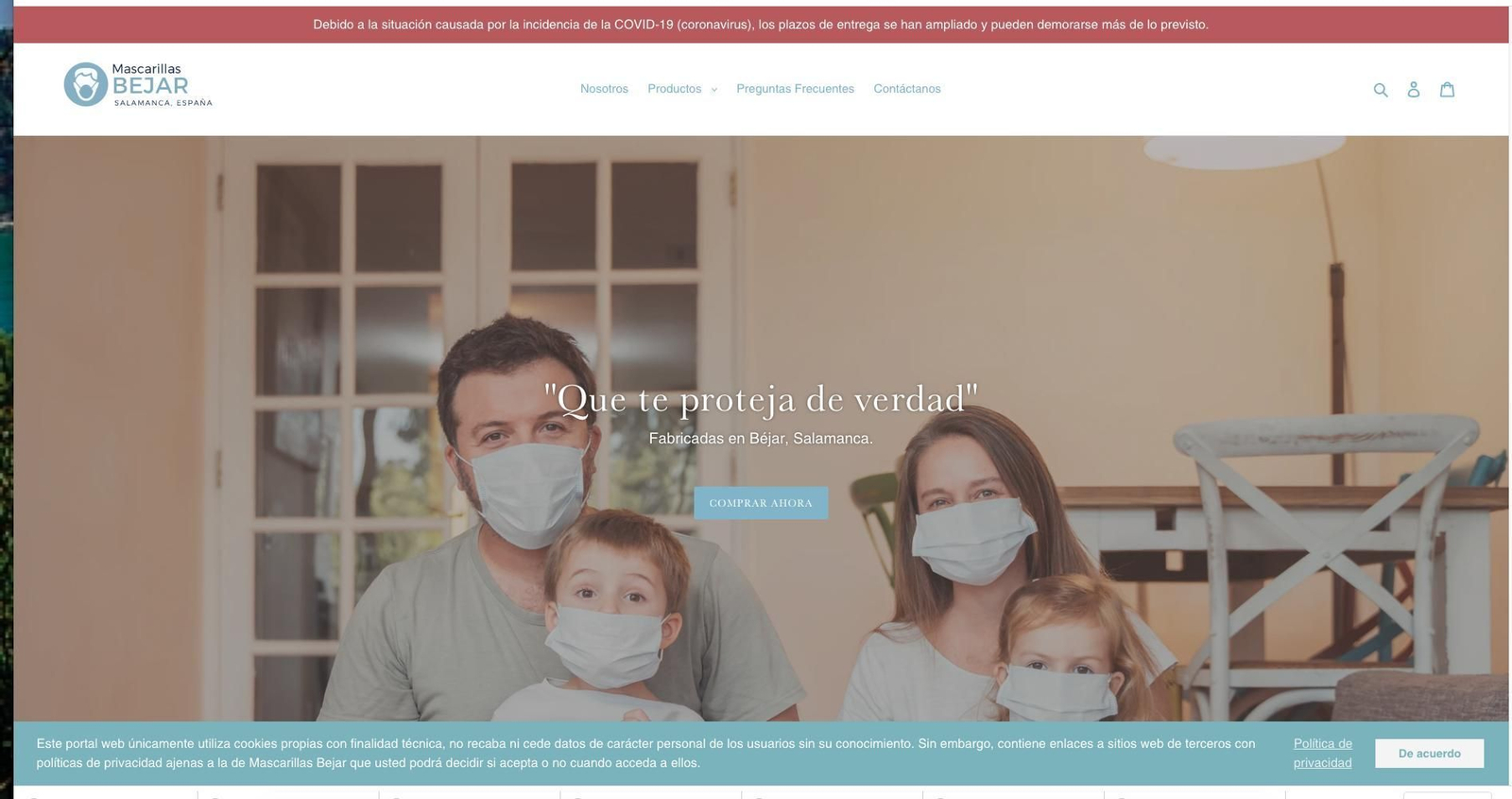 Mascarillas Béjar