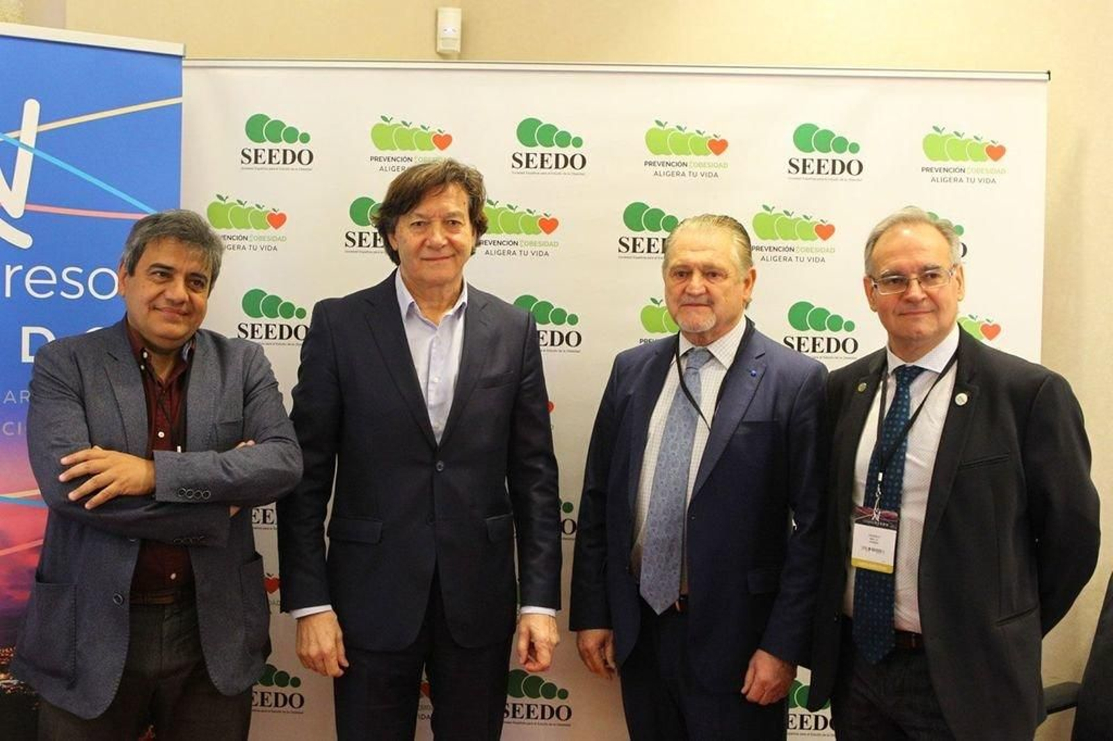 Francisco Tinahones, Xosé Ramón Lete, Felipe Casanueva y Federico Mallo, ayer en Vigo.