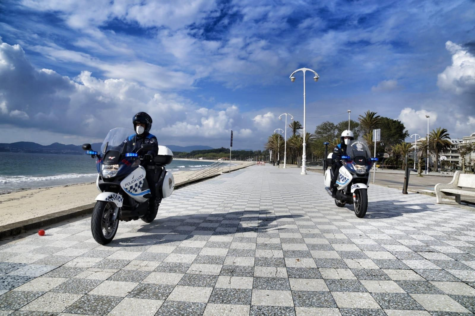 La Policía Local en Samil