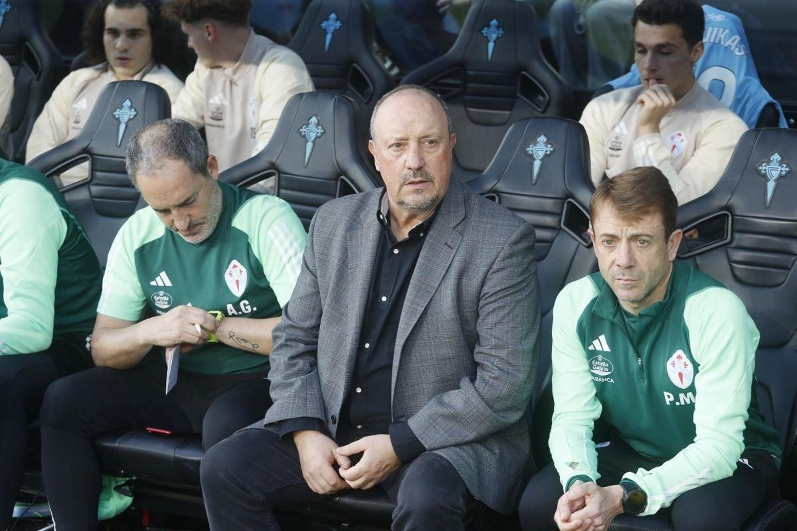 Benítez en el Celta- Barça.