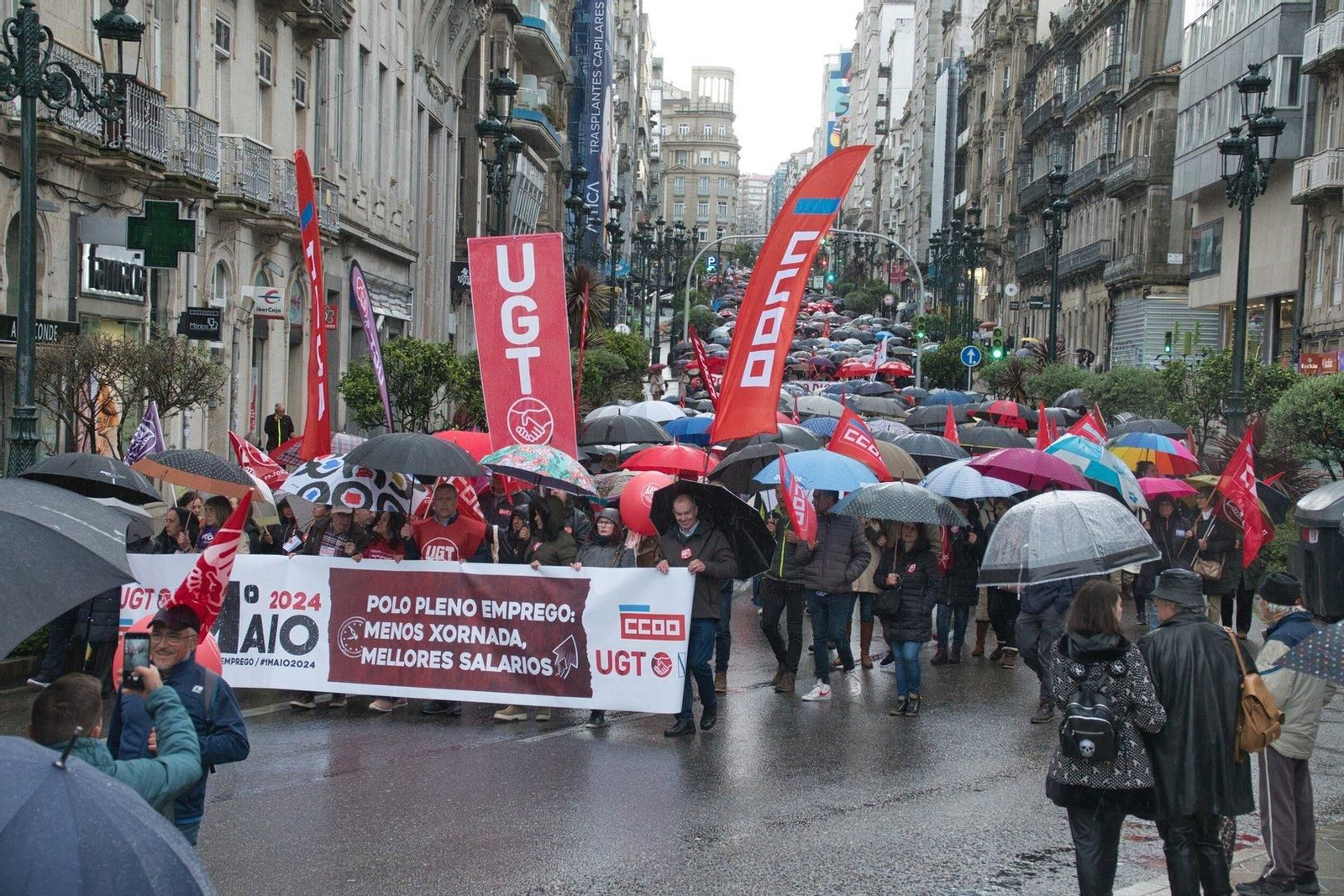 Manifestación UGT y CCOO.