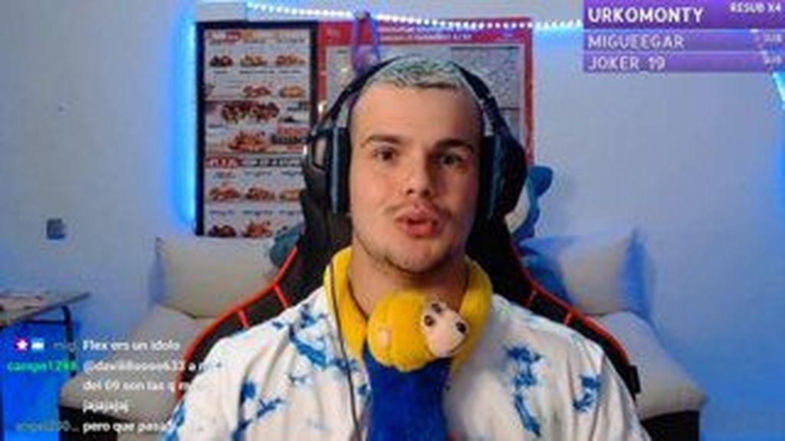 Una imagen del vídeo difundido por el vigués sobre lo ocurrido en Marbella.