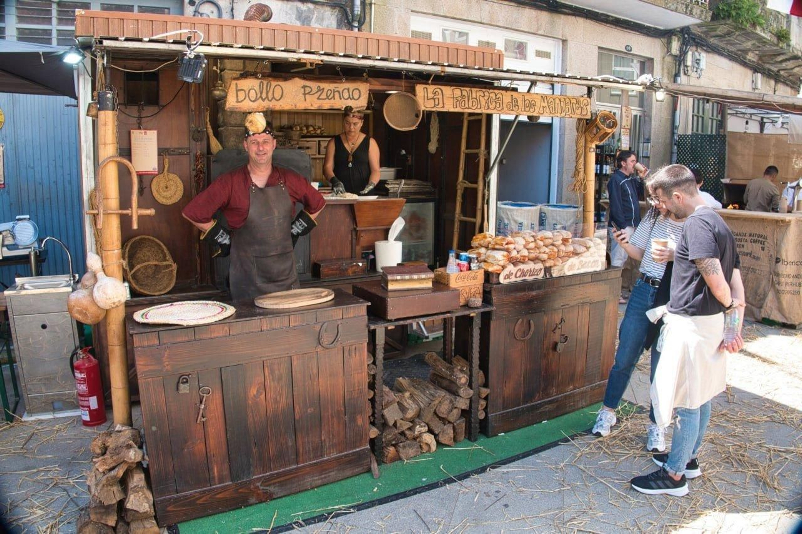 Un puesto de crepes.