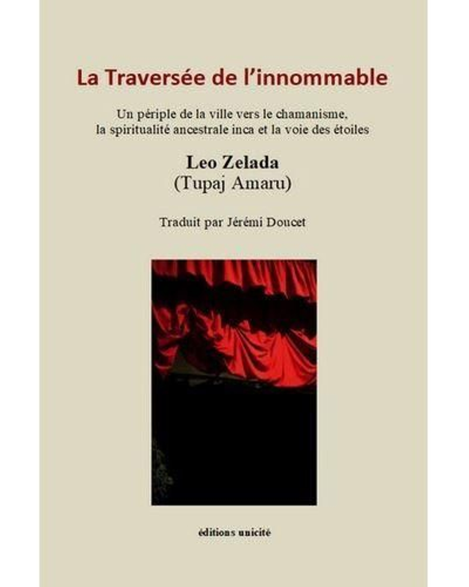 Portada del libro de Zelada editado en Francia