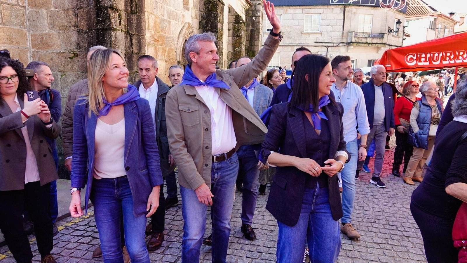 Alfonso Rueda y Marta Fernández-Tapias en San Blas.