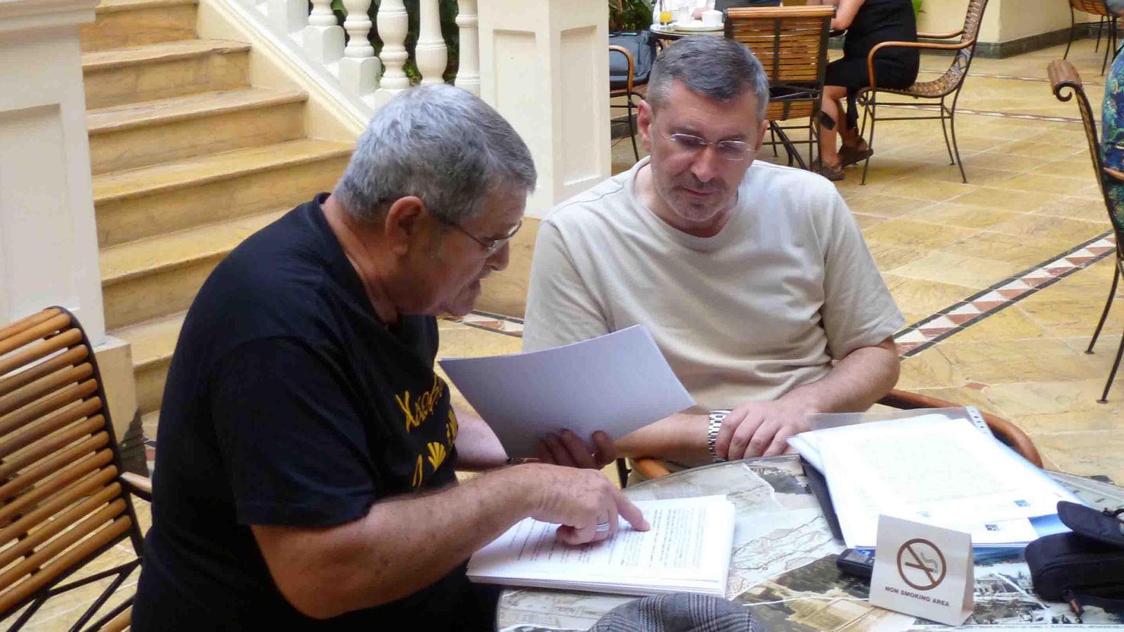 Felipe Cid y Vicente Peña en La Habana