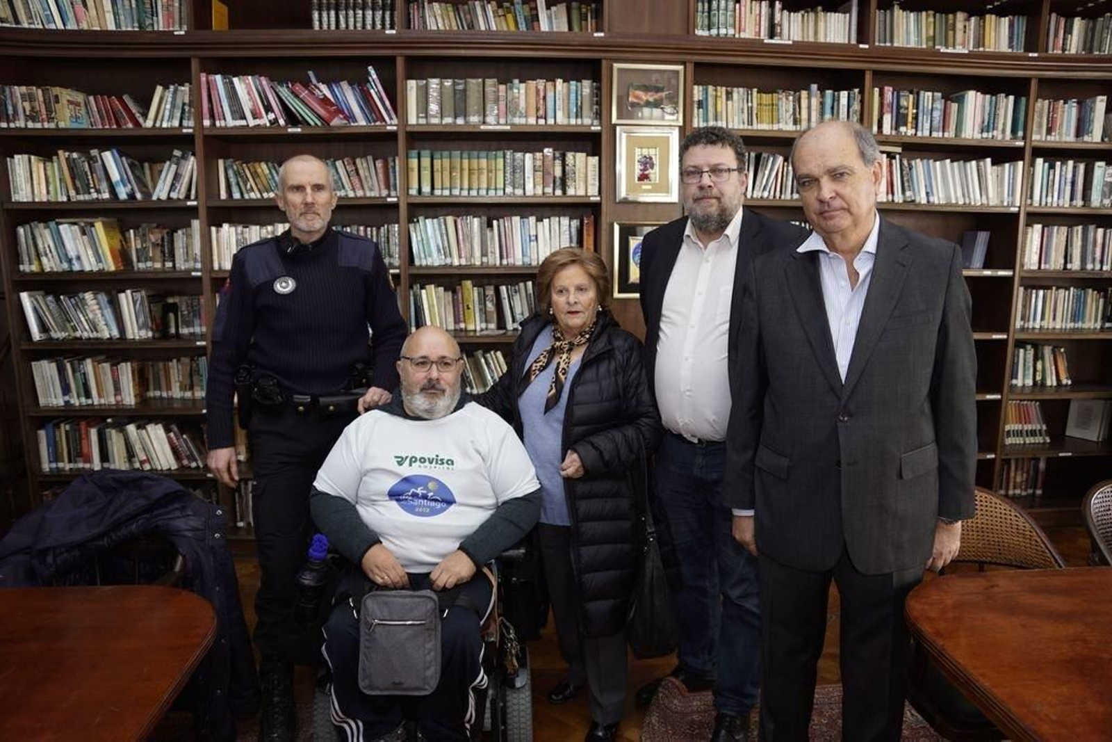 Javier Pitillas, Javier Fernández, Mercedes Suárez-Llanos, Ignacio Pérez Amoedo y Fernando García, ayer.