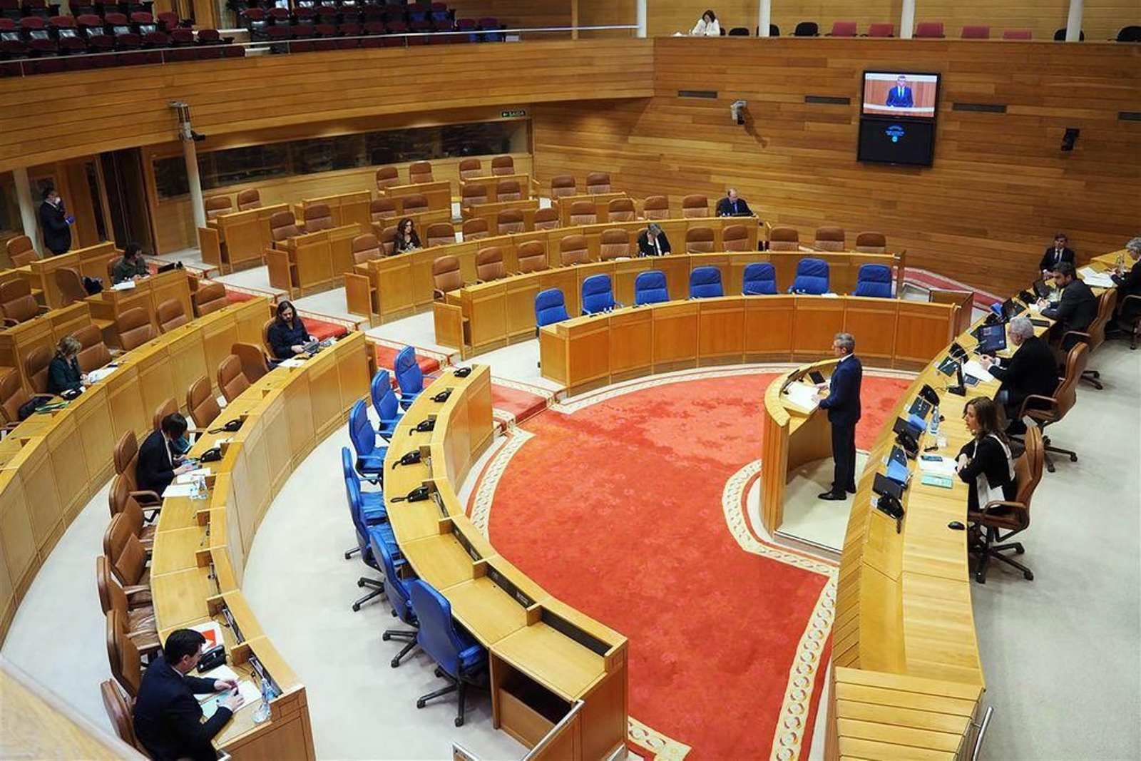 Reunión plenaria en el Parlamento, el pasado día 3 e abril.