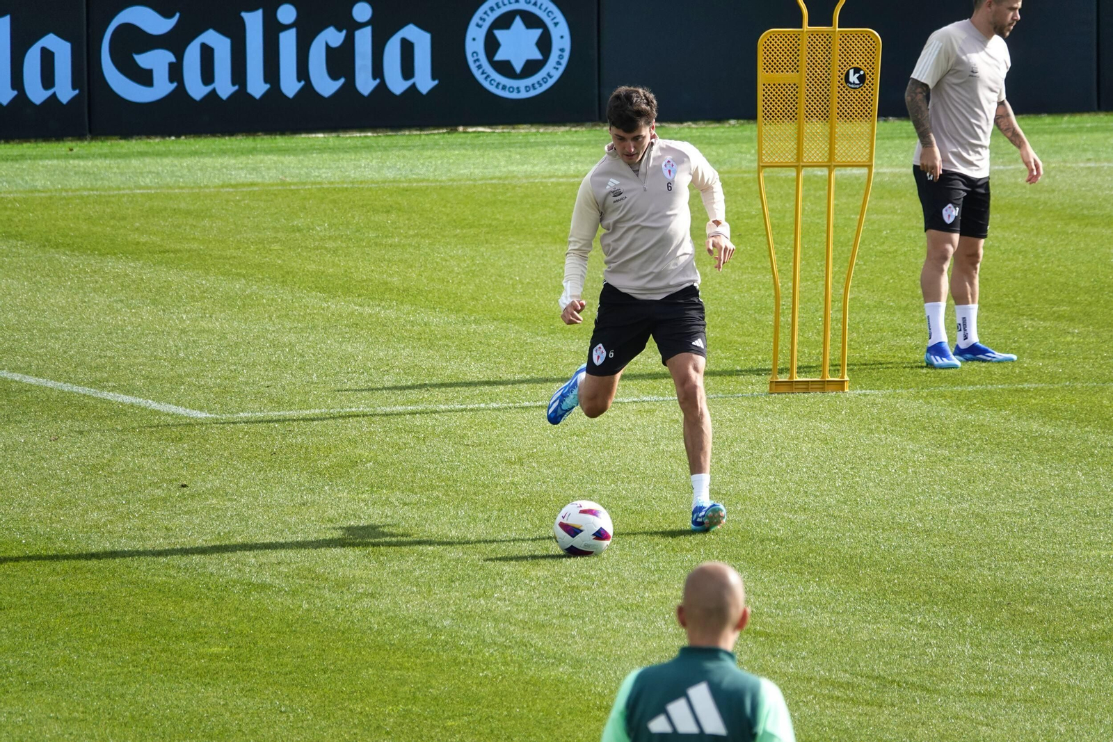 Entrenamiento del Celta en Mos.