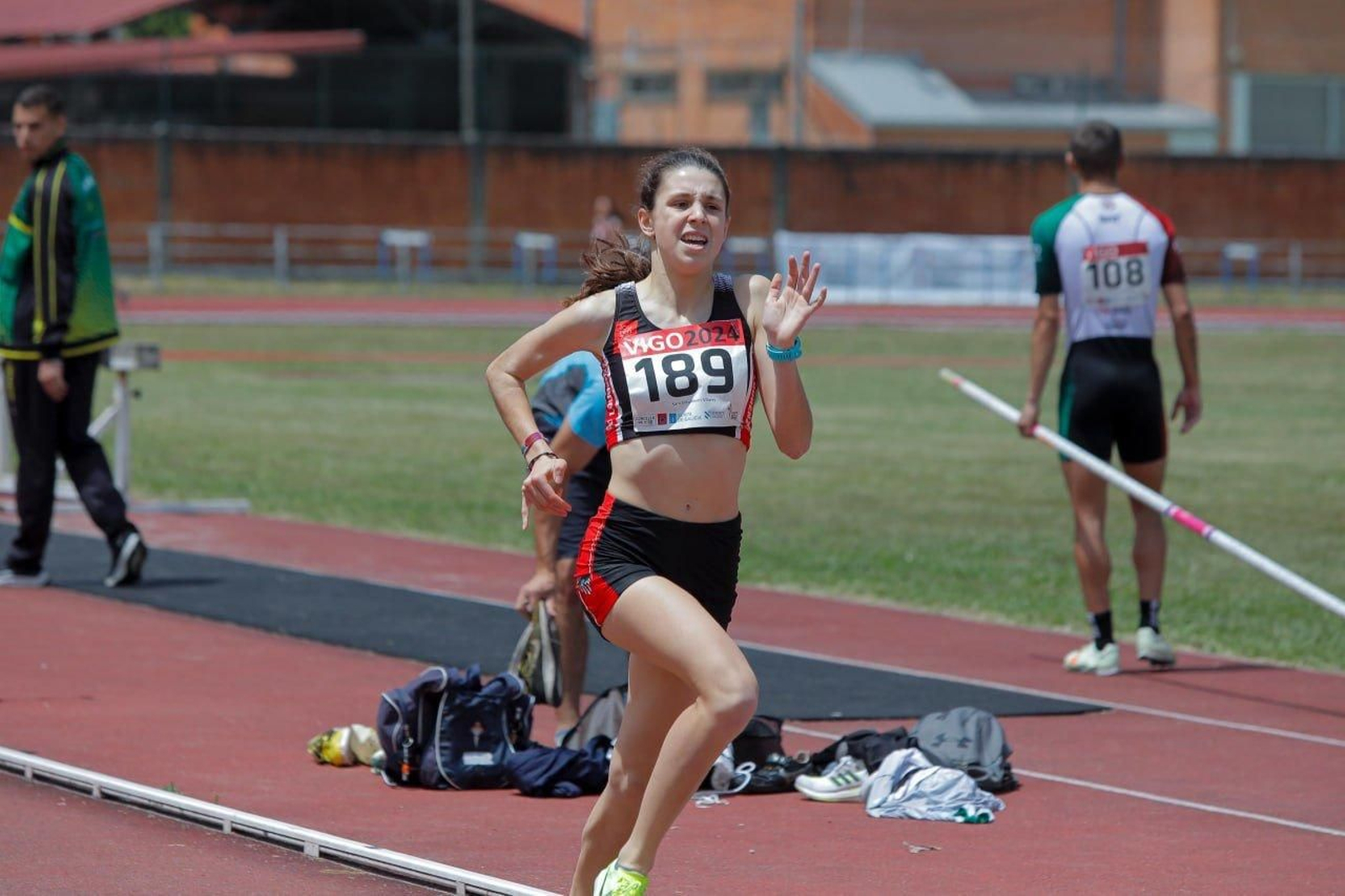 Campeonato Gallego de atletismo, en la pista de Balaídos.