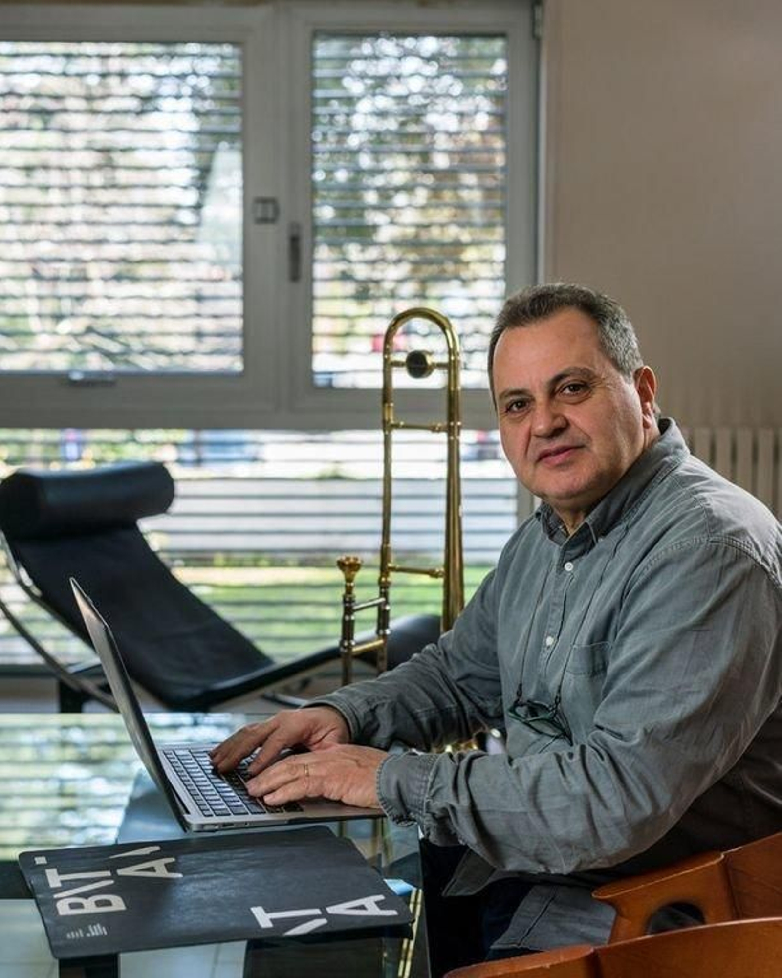 Marc Trepat en su estudio.