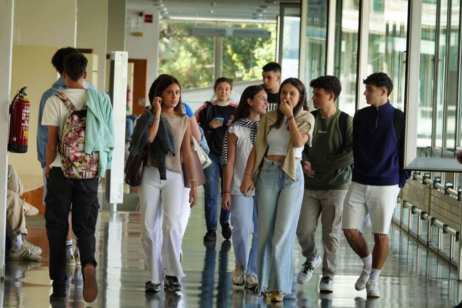 Estudiantes de la Facultad de Ciencias Económicas y Empresariales de la UVigo, en una foto de archivo.