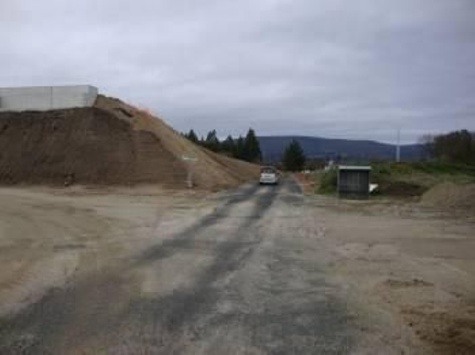 Una de las carreteras provinciales afectadas por las obras de la autovía Lugo-Santiago.