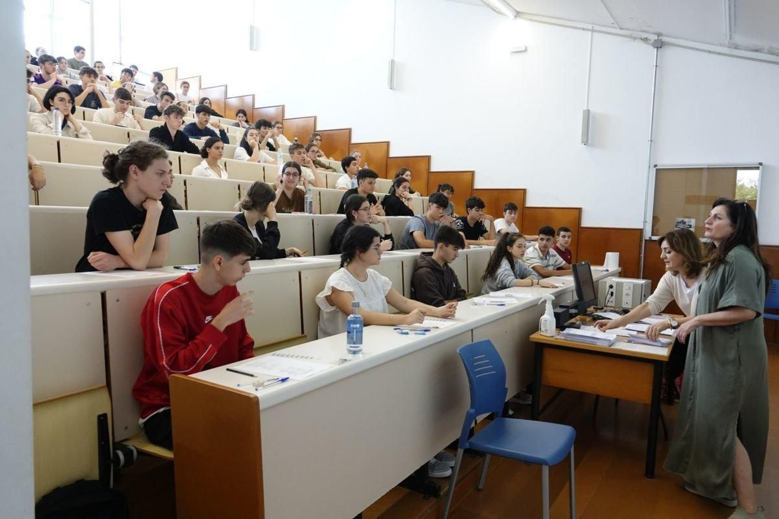 Un instante de las pruebas de la ABAU en el campus de Vigo en 2023.