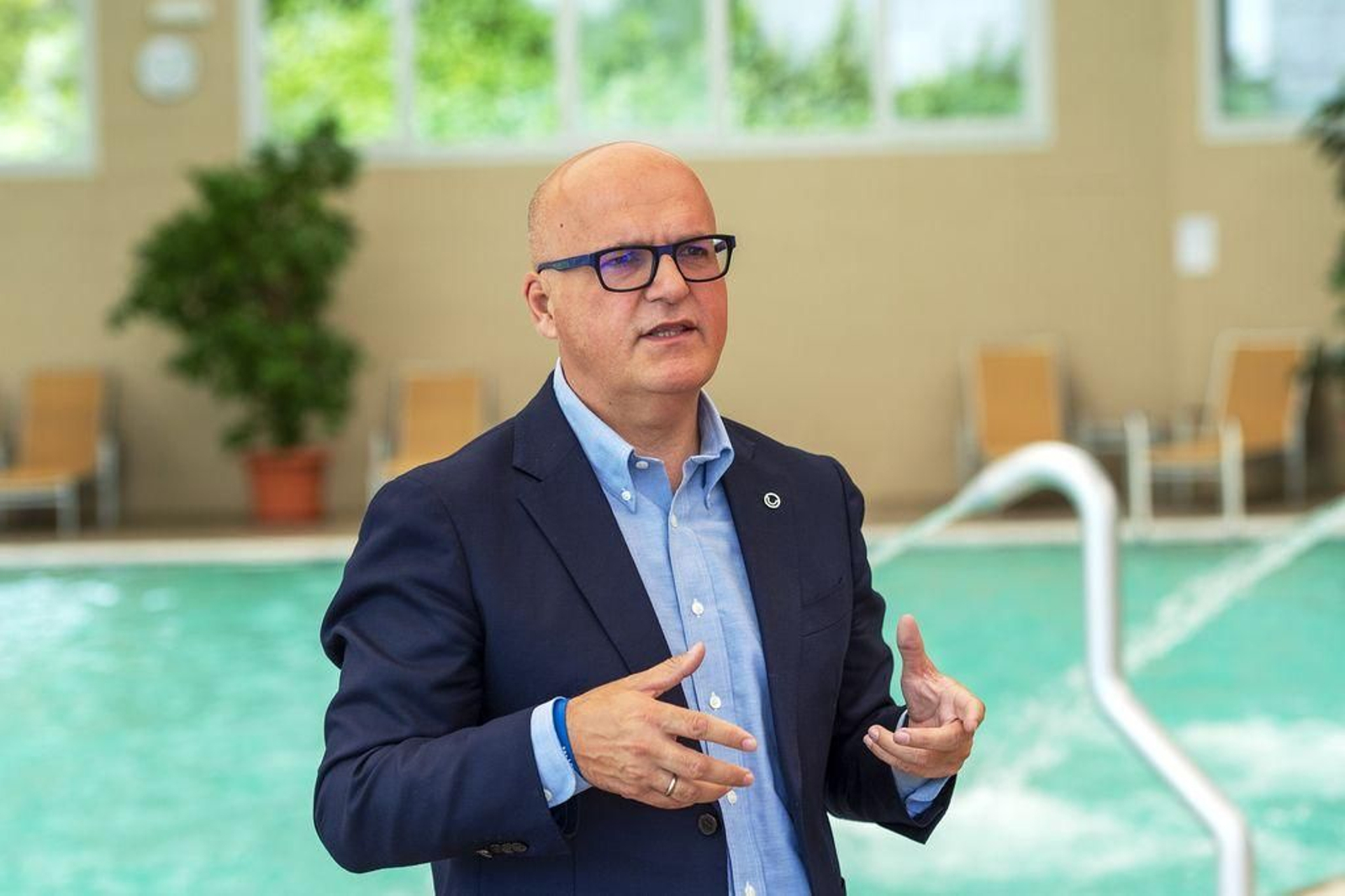 El presidente ourensano, Manuel Baltar, ayer en Arnoia.