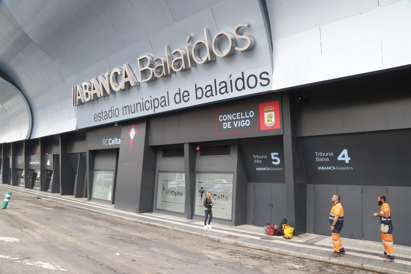 El estadio en Balaídos.