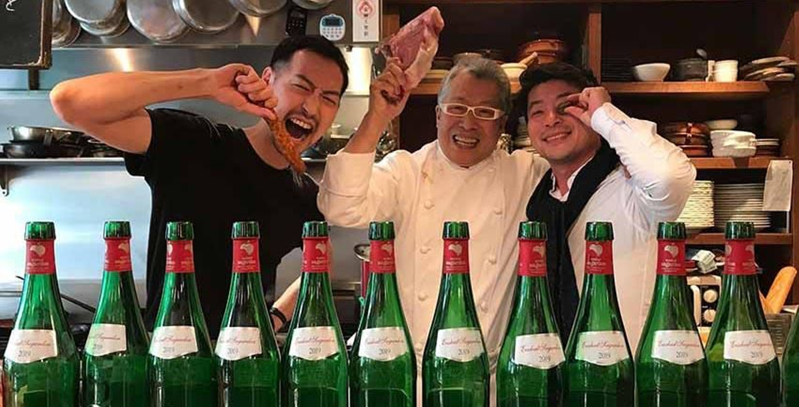 Los responsables del restaurante Ama-Lur de Osaka