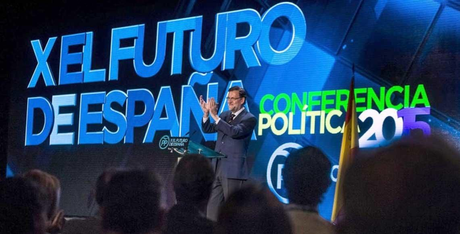 Mariano Rajoy durante su intervención en la Conferencia Política del PP en 2015.