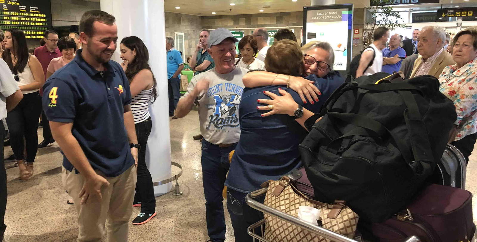 Imagen de archivo de la llegada al aeropuerto de Vigo de participantes de la edición de 2018